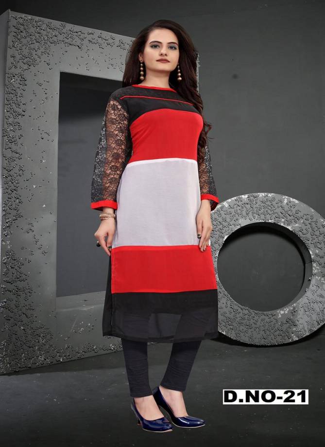 PEAFOWL PEAFOWL VOL-70 Fancy Latest Designer Regular Wear Georgette Digital Printed Kurti Collection